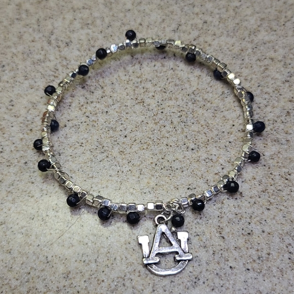 AUBURN FANS Bracelet Silver/Blue. ADJUSTABLE - Picture 7 of 7